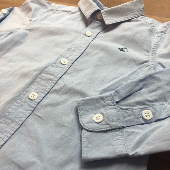Toddler Blue Button Down Shirt - Picture 3 of 5